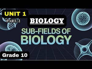 GRADE 10 BIOLOGY| UNIT 1|PART 2| PURE AND APPLIED FIELDS OF BIOLOGY