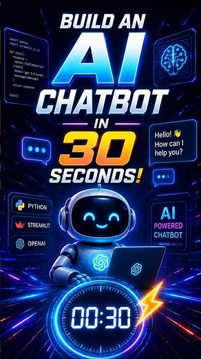 Build an AI Chatbot in 30 Seconds! 🤖⚡ #ai #chatgpt #openai