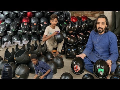 Process the New Motorcycle Helmet Factory | Complete Manufacturing Process