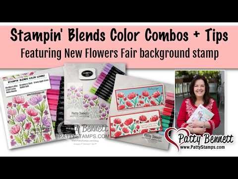 Stampin' Blends coloring tips for Flowers Fair stamp