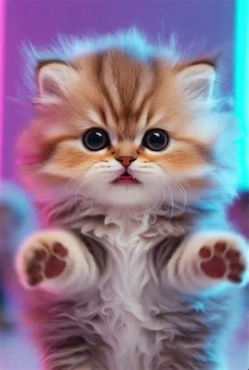 Tiny Kitten Boogies in K-Pop Style 🐾💃