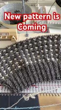 Hand-designed pattern brought to life on knitting machine #knitting #knittingdesign #lk150