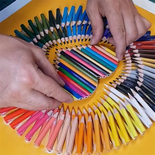 A Timeless Pencil Clock with Hearts Inside | DIY & Crafts