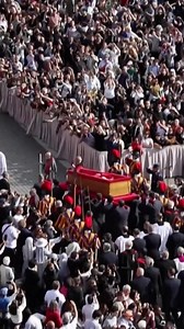 3.5M views · 52K reactions | As the bells tolled, thousands gathered in tribute as the open coffin of Pope Francis was carried by clergy through St. Peter’s Square, beginning its final journey from his Vatican residence to St. Peter’s Basilica. More on globalsouthworld.com #GSWNews #Vatican #PopeFrancis #StPetersSquare #CatholicChurch #FinalFarewell | Global South World | Facebook