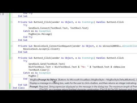 LAN Chat Program in VB 2012