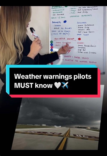 AIRMET vs SIGMET vs Convective SIGMET 🤍✈️ Weather made simple for pilots. #pilot #aviation #weather #flight #fly