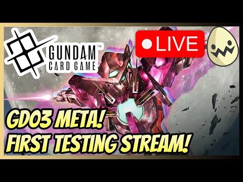 Gundam Card Game: My FIRST GD03 Testing Stream!