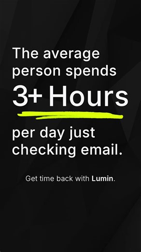 😫 No wonder we’re always drained. Lumin helps you manage email by voice—faster, calmer, and on your terms. Speed up your day with Lumin. Sign-up for early access at Lumin.email #blind #accessibility #a11y #productivity #productivityhack
