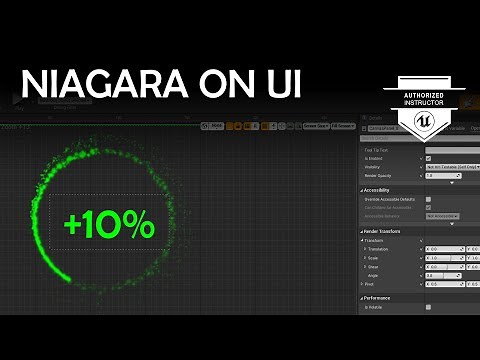 Unreal Niagara Effect on UI