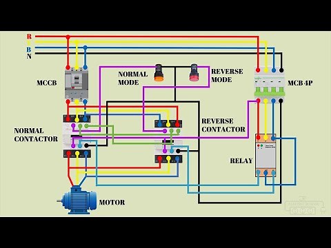 automatic phase reversal protection using phase sequence relay