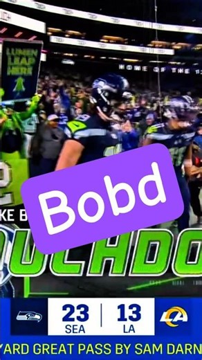 Sam Darnold 17-YARD TD to Jake Bobo! 🎯 Seahawks CLUTCH! #Shorts #NFL