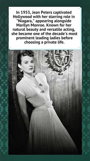 Jean Peters: Hollywood’s Golden Age Star (1953) ✨