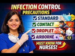 👉 Infection Control Precautions (Standard, Contact, Droplet, Airborne) | Nursing Explained