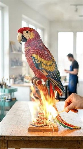 Luxury parrot matchstick Transformations ✨