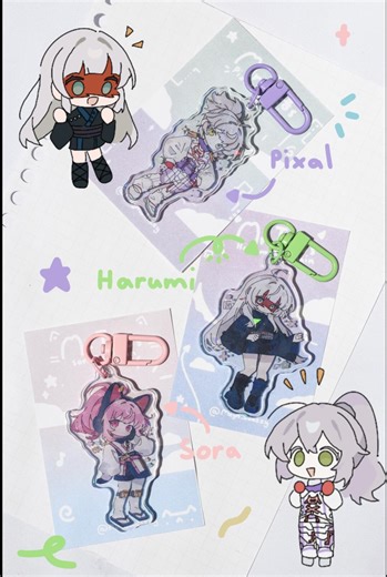 Ninjago Acrylic Keychain | Harumi, Pixal, Sora, Holographic Charm - Etsy