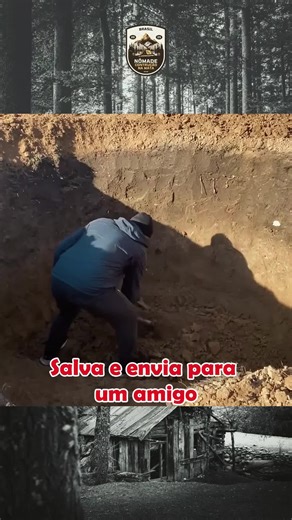 PARTE 1: fazendo abrigo subterrâneo para passar a noite na floresta 🌕🌲 #craft #bushcraft #sobrevivencia #construção #asmr