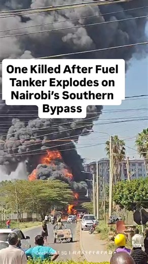 Y News on Instagram: "One Killed After Fuel Tanker Explodes on Nairobi’s Southern Bypass"