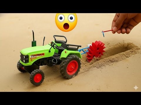diy tractor drain digger Machine science project part 03 @topminigear8280