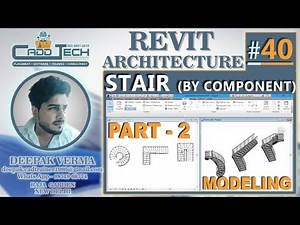 Mind Luster - Learn 40 | STAIR BY COMPONENT PART 2 | Revit Architecture deepak verma