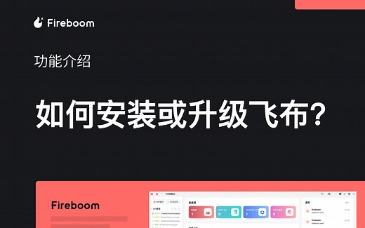 00功能介绍-如何安装或升级飞布？