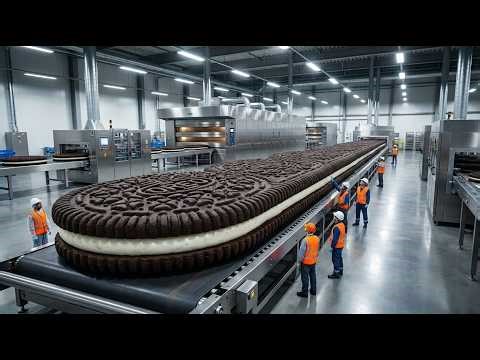 Oreo Biscuit Production | How Chocolate Sandwich Cookies Are Made