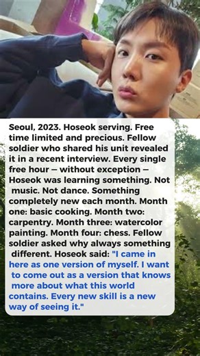 J-Hope Spent Every Free Hour of His Military Service Learning One New Skill