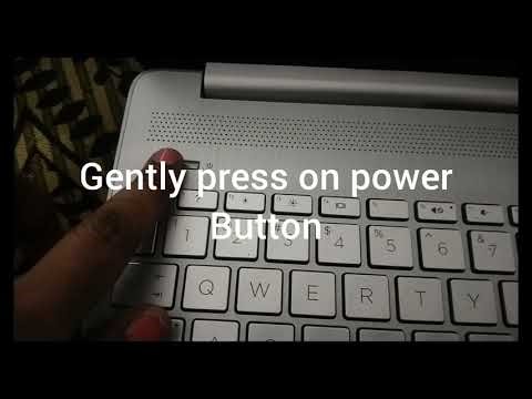 How to open HP laptop