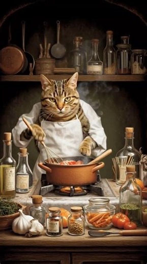 Chef Cat 😹🍳👨‍🍳 | Funny and Cute AI Cooking Show!