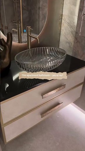 Modern Bathroom | Custom Vanity & LED Mirror✨#inyouths