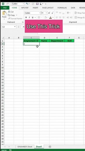 📊 Serial Number Shortcut in Excel | Quick & Easy Method 🔥