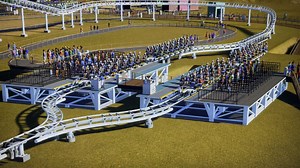 I made a working duel loading station, basically it’s two cloned coasters right on top of each other, with the stations parallel to each other