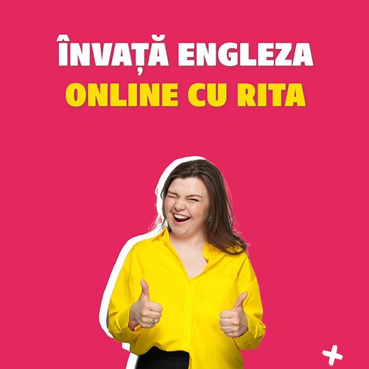 Învață Engleza Online de la ZERO după metodologia unică a Ritei Engleza, din orice colț al lumii, la orice oră 😎 De ce să te înscrii la acest curs? 👇 ✅ Flexibilitate maximă. Poți trece cursul la orice oră și în orice zi ✅ Urmărești un curs bine structurat format din 41 de lecții de bază, pe care îl poți face în ritmul tău. ✅ Primești 6 lecții cu engleză folosită în situații reale, plus exerciții practice. ✅ La finalizarea cursului primești diplomă autorizată de Ministerul Educației și ANACEC.