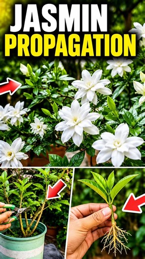 🌼 How to Grow Jasmine from a Branch #shorts #gardening #jasmine
