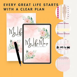 Life Map Planner PDF | Digital , Printable Life Organizer | Budget, Goals, Wellness & Daily Planning | iPad Goodnotes , Printable - Etsy