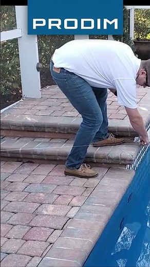 Template and design your pool coping with the Proliner and Prodim Factory software! #Shorts