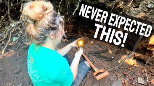 Treasure hidden beneath a snake's den discovered while antique bottle digging!