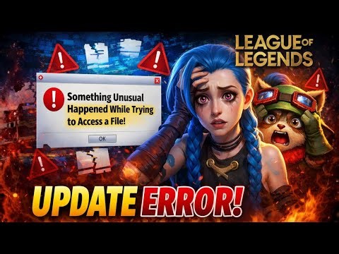 Fix League of Legends Update Error | “Something Unusual Happened While Trying to Access a File"