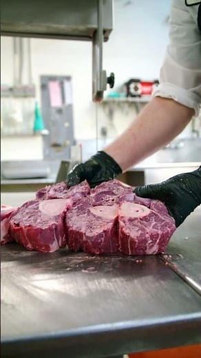 How to Cut Beef Cross Cut Shanks #butcher #meat #beef