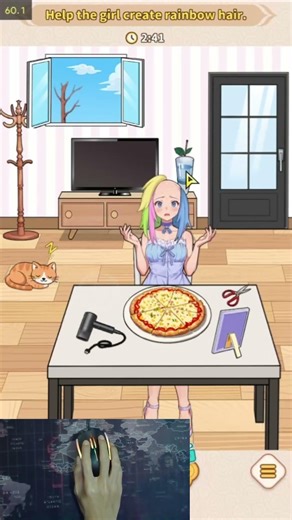 Don’t Let Her Go to Party Without 🌈 The Beautiful Rainbow Hair! Brain Puzzle Tricky Quest Shorts