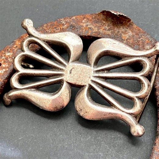 Vintage Navajo Sterling Silver Belt Buckle - Handmade 61.4g Southwestern Jewelry - Etsy