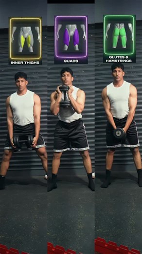 IMRAN KAZI | ONLINE FITNESS COACH on Instagram: "Most people squat… but they don’t know what they’re training. Same movement. Small changes. Totally different results. • Narrow stance → inner thighs work harder • Goblet squat → quads take the load • Wider stance + hinge → glutes and hamstrings light up Here’s the thing: Your leg shape isn’t about doing more reps. It’s about using the right version of the exercise for your goal. If you’ve been training hard but still feel stuck, it’s not a motiva