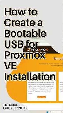 How to Create a Bootable USB for Proxmox VE Installation – Easy Tutorial