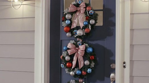 How to Make a Triple Wreath Door Hanger