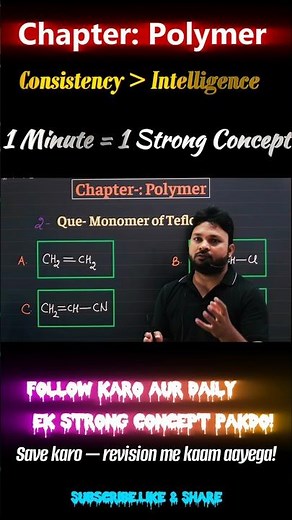 Teflon (PTFE) Explained 🔥 | Non-Stick Polymer Magic | NEET/JEE Chemistry