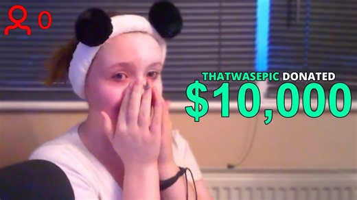 Surprising small streamers with $10,000 donations