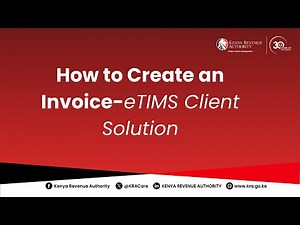 How to Create an Invoice eTIMS Client Solution