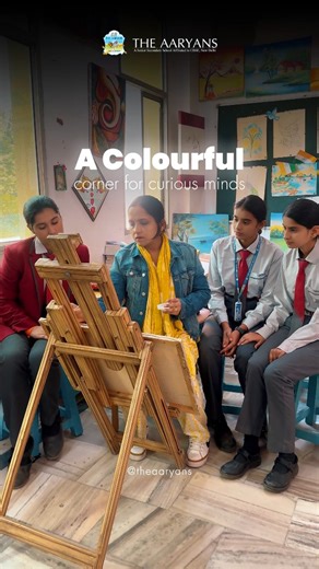 The Aaryans on Instagram: "🎨 A Colourful Corner for Curious Minds ✨ At The Aaryans School, creativity meets learning. Through hands-on art activities, our students explore imagination, develop fine motor skills, and express themselves with confidence—nurturing young minds beyond textbooks. 📍 62 KM Stone, NH-58, Modipuram By-Pass, Meerut 📞 9837-975-353 #TheAaryansSchool #CreativeLearning #ArtInEducation #YoungCreators #LearningThroughArt [The Aaryans School] [Creative Learning Environment] [Ar