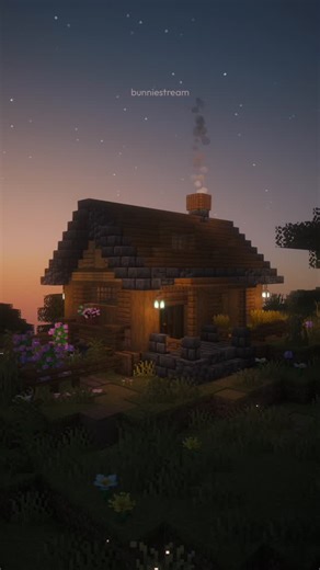 bunniestream on Instagram: "A Minecraft House 🌱 . . . Built by me (@bunniestream) no ai 🚫 001 | “yes, good mournin’” Texture packs used: - Stained glass hard borders by Rikitikitivi - Bontiful Crops by 8onfire - Fragrant Flowers by Hecco Shaders: complementary unbound Minecraft version: 1.21.10 Java Edition (Fabric) #minecraft #bunniestream #cabin #2026 #solace"