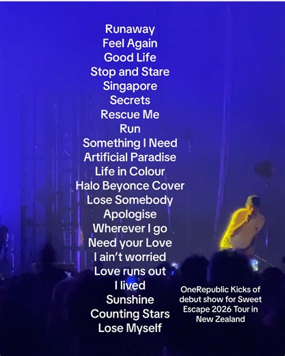 OneRepublic Debuts Sweet Escape Tour in New Zealand