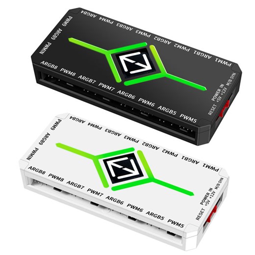【New Arrival】 1 To 9 3 in 1 5V 3 Pin ARGB Controller Cooling Fan Hub SATA Power Supply PWM Fan Hub PWM & ARGB Hub Splitter for PC Case | Lazada PH